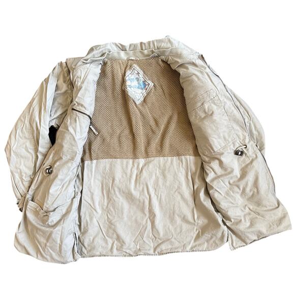 Trail Designs Vintage Utility Cotton Jacket Men’s Size Medium Khaki - Picture 3 of 7